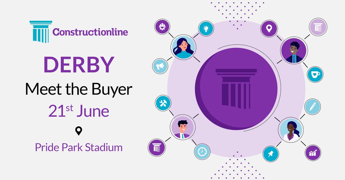 ⏳ ONE WEEK TO GO until our Derby Meet the Buyer event! Don’t miss your chance to discuss new work opportunities with some of the biggest main contractors in the UK. Constructionline member? Register for a free ticket - ow.ly/8B3K50OqYwy