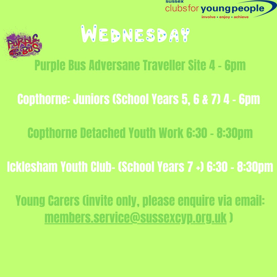 Purple Bus ✅ Sessions ✅ Detached Youth Work ✅ The perfect Wednesday 👏 . . . #youthwork #support #youngpeople #youthclubs #youngcarers #sussexcyp #detachedyouthwork #thepurplebus #adversane #copthorne #Icklesham