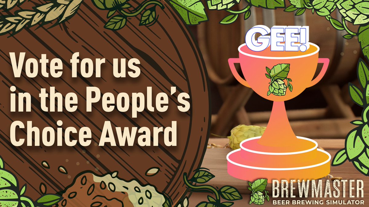 AurochDigital's tweet image. We're a finalist for the 2023 @geeawards with our authentic beer brewing game #Brewmaster 🍻

We’re in the Informal Learning category! and we'd love it if you could vote for us!

Please vote for us here: docs.google.com/forms/d/e/1FAI…