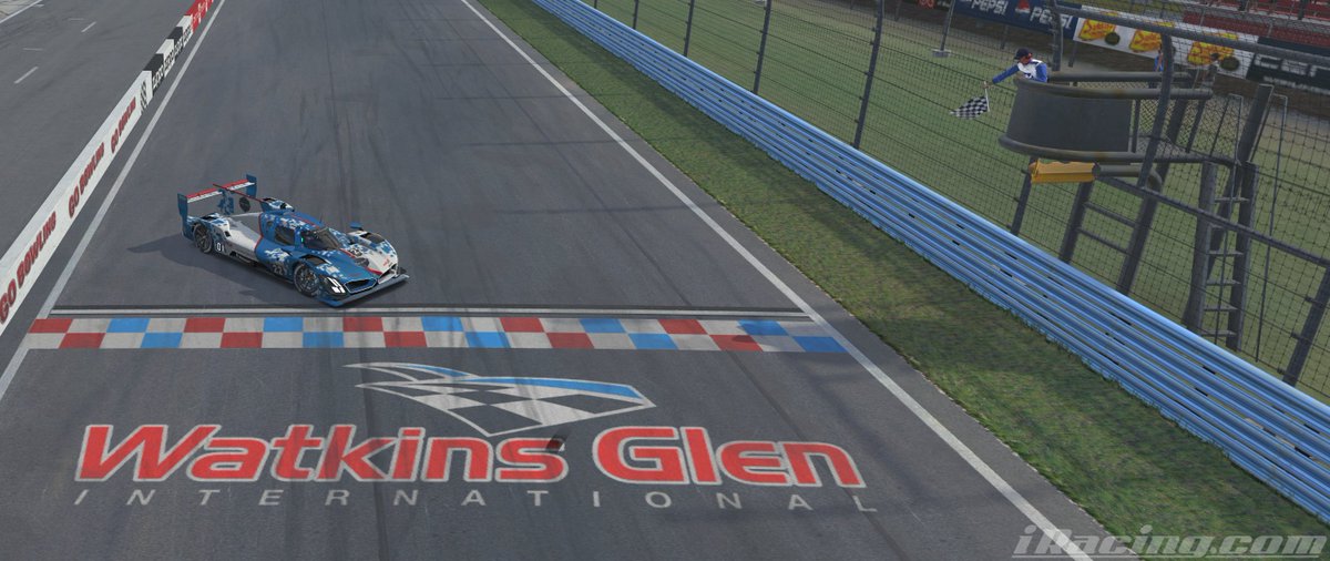 Robert Biggs getting an official win in preparation for @iRacing 6 Hours of The Glen this weekend!

#SpecialEvents @IMSA @WGI #SapphireSimSport #Blue #winning #prep #simracing