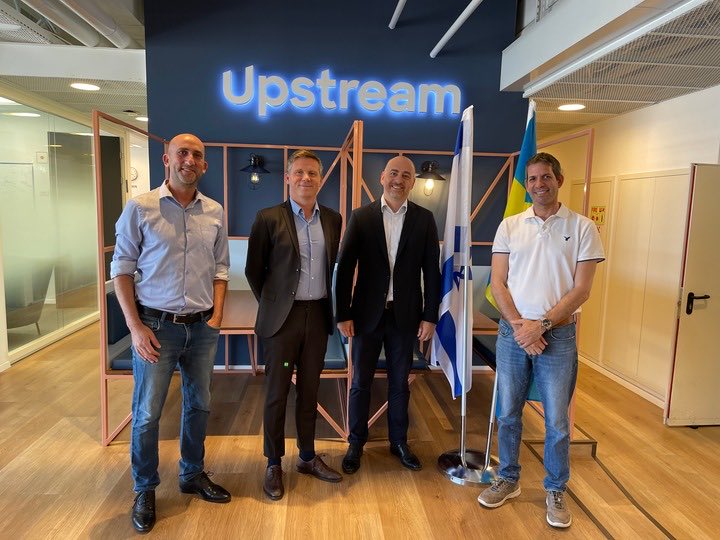 Ambassador of Sweden to Israel (@sweambisrael) on Twitter photo Interesting visit to <a href="/UpstreamAuto/">Upstream Security</a>. A company with Swedish partners that work with cybersecurity for connected vehicles. Technology is amazing - but we also need to protect us from potential threats. Thanks Upstream for your hospitality and great talks. Interesting visit to <a href="/UpstreamAuto/">Upstream Security</a>. A company with Swedish partners that work with cybersecurity for connected vehicles. Technology is amazing - but we also need to protect us from potential threats. Thanks Upstream for your hospitality and great talks.