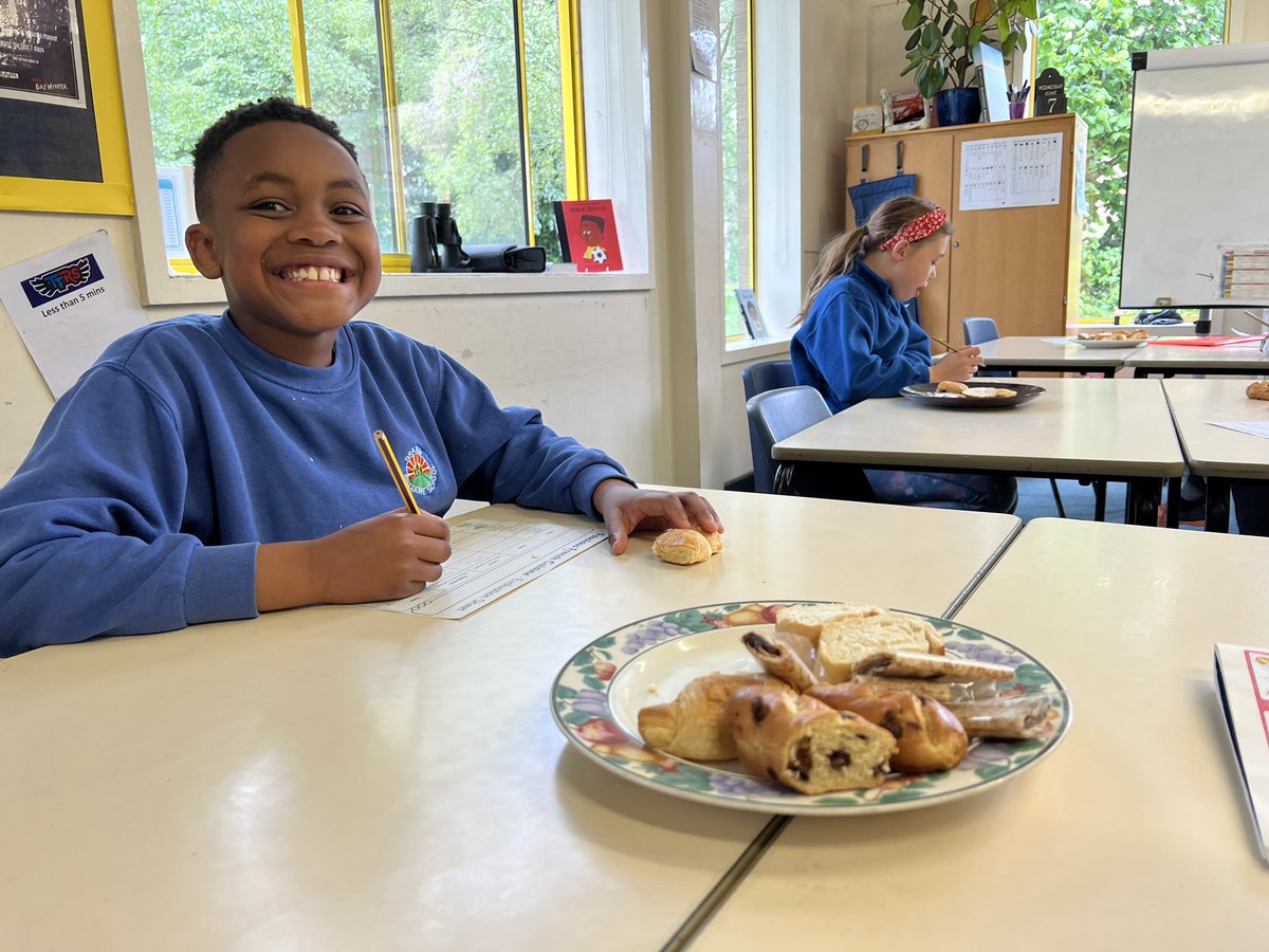 Year 4 enjoyed using their French language skills to let us know if they enjoyed their pastries or various cheeses - a mixed bag of opinions 😅 🇫🇷 🥐 🧀 #bradway #y4