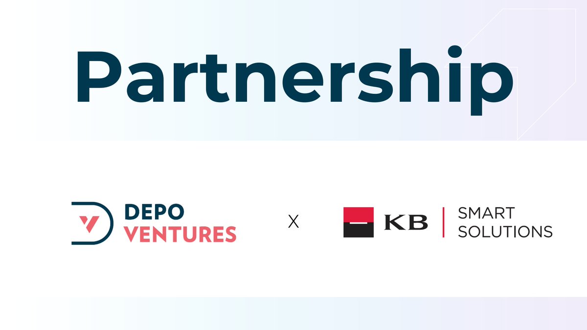 KB SmartSolutions, a member of the Komerční banka group @komercka and @DepoVentures have launched a strategic partnership. 

Our analytical team screen up to 2,000 technological projects per year, capable of identifying high-quality startups tailored to KB SmartSolutions's needs.