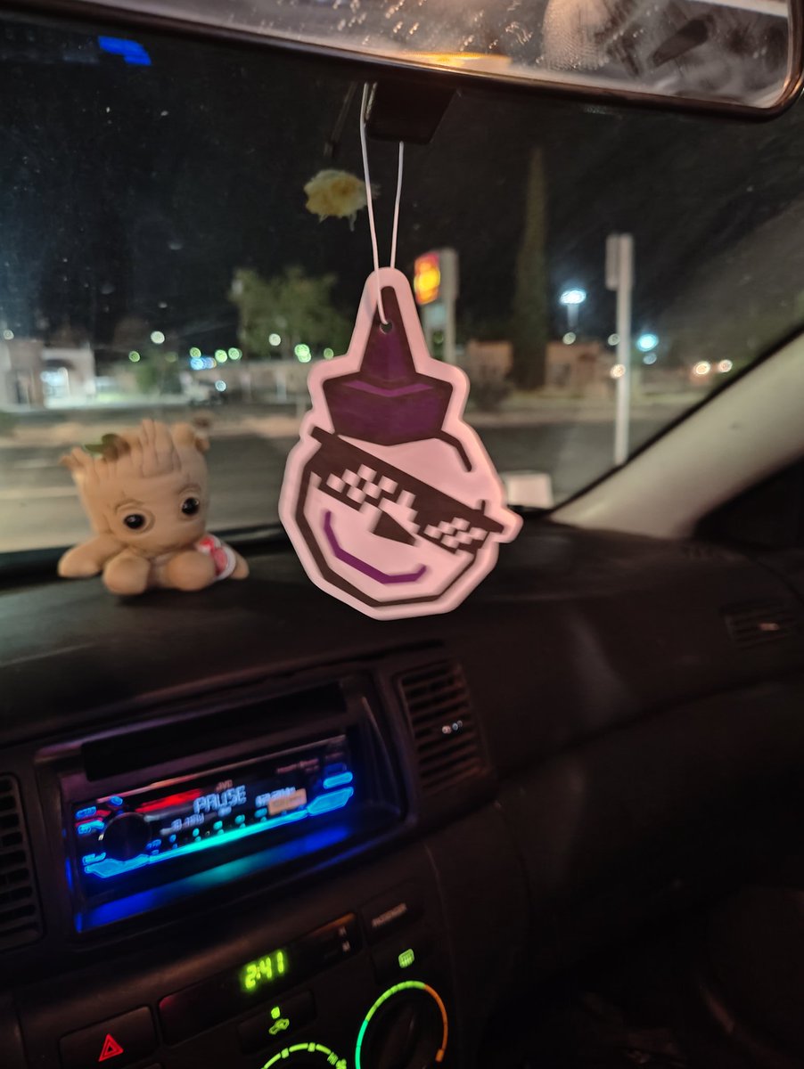 If you get the snoop dog munchie meal at Jack in the box it comes with a purple haze scented air freshener of Jack with shades