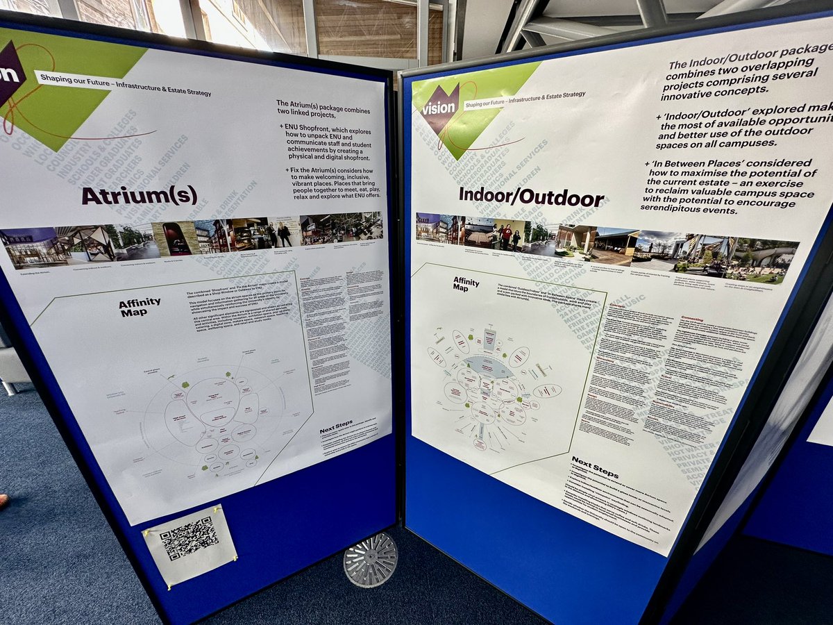Good morning ☀️ 

The VISION exhibition is all setup this morning  in the Main flyer at Craiglockhart.  

We will be here between 10-12.  Come down and say hello 👋🏻

@EdinburghNapier @napierstudents @EdNapLib @ENUBusSchool