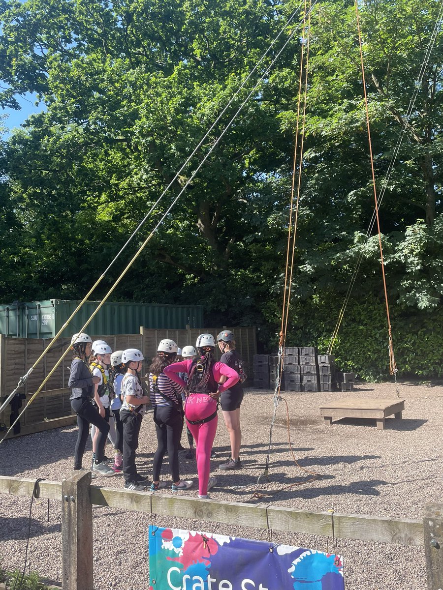 Crate stack this morning. Teamwork, communication, balance, agility, determination and bravery. 💪