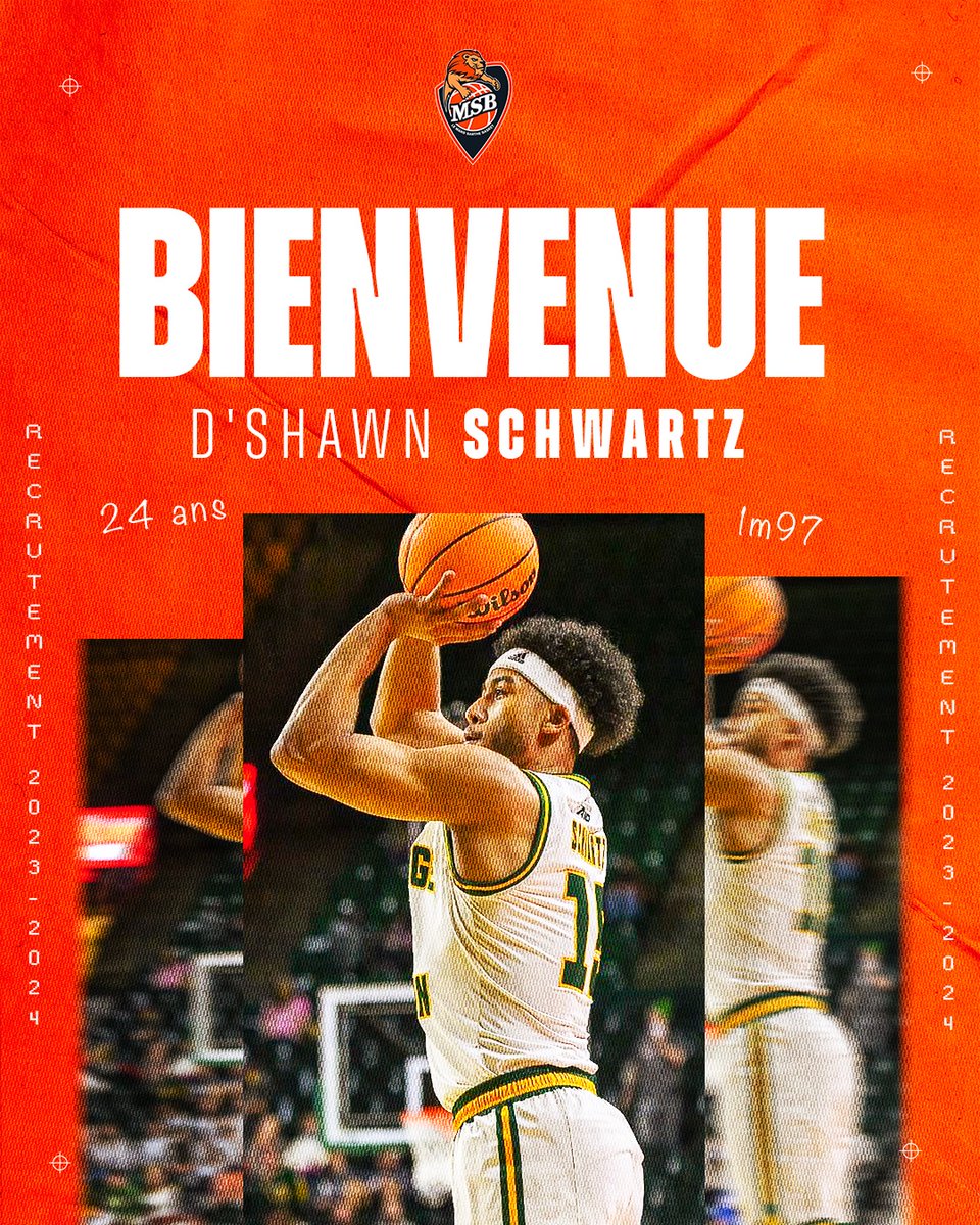 📃𝑂𝑓𝑓𝑖𝑐𝑖𝑒𝑙 ✍️

Le MSB enregistre ce jour la signature de l’ailier étatsunien 🇺🇸 𝑫’𝑺𝒉𝒂𝒘𝒏 𝑺𝒄𝒉𝒘𝒂𝒓𝒕𝒛 (1,97 m, 24 ans) ! 😃

Plus d'infos 👉 shorturl.at/lFKV8