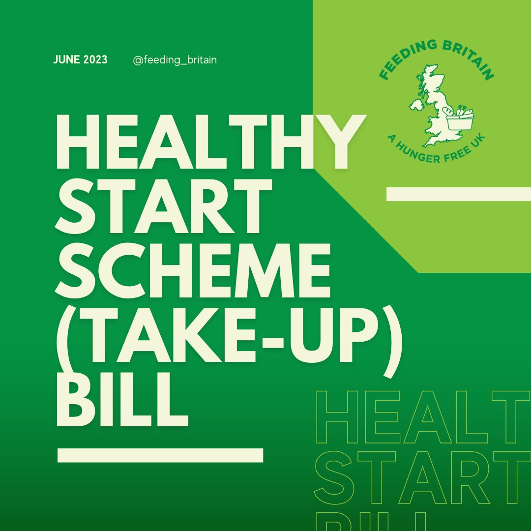 Today, @EmmaLewellBuck will be presenting to Parliament our proposal for auto-registration for the NHS Healthy Start Scheme #HealthyStartForAll