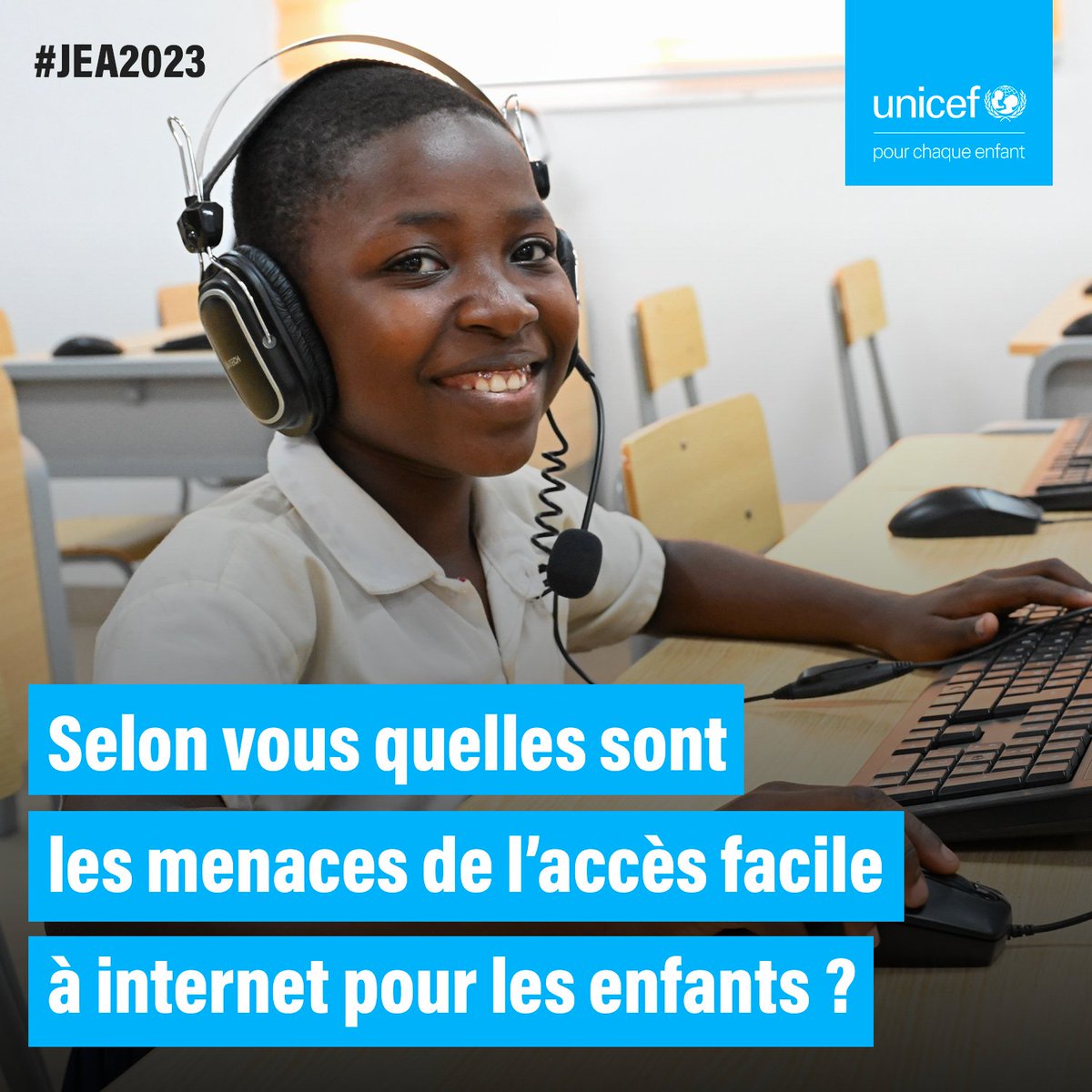 UNICEF_CIV's tweet image. Saviez - vous que 45,4% des ivoiriens utiisent internet, y compris les enfants ? À l&apos;approche de la Journée de l&apos;Enfant Africain, échangerons sur les défis que représente l&apos;accès facile à Internet pour nos petits explorateurs. 📣🤔💻 
#JEA2023 #EnfantsEnLigne #ProtectionNumérique