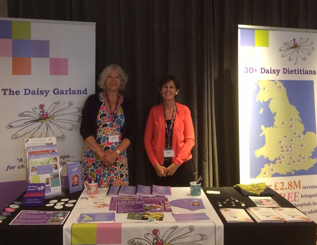 Our @thedaisygarland founder Sara Garland (L) and our Family Support Assistant Nikki (R) were delighted to be raising ketogenic awareness with our stand at the Nutricia #ketoconference2023 in Newcastle yesterday! #epilepsy #ketodiet