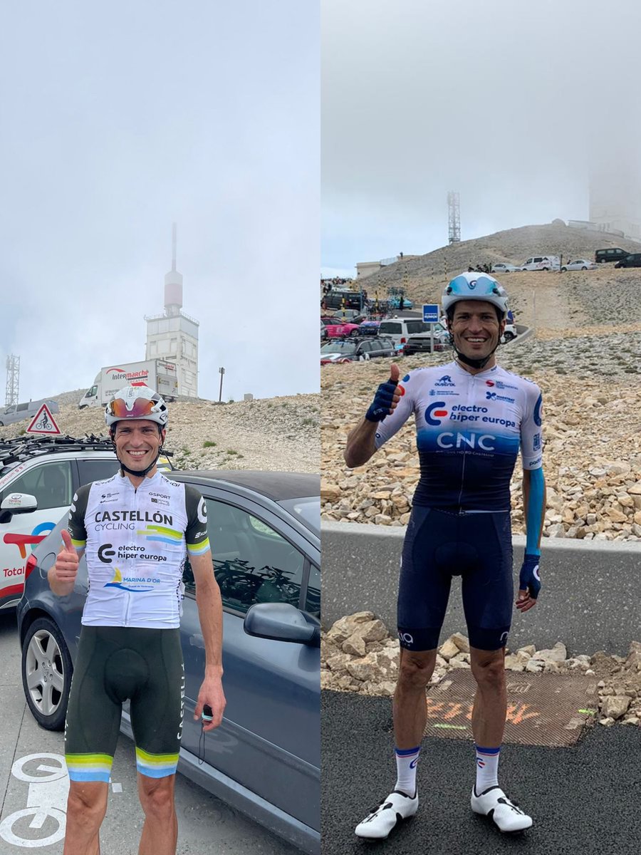 victorpunxona's tweet photo. Hace 2 años estuve por 1a vez en @MontVentouxDC 🇫🇷 de la mano de @EHETeam, y ayer volvimos para dar lo mejor de nosotros en una Cima Mítica del ciclismo. Son momentos y recuerdos que no olvidaremos, y que nos alimentan día a día!! Próxima parada campeonato de España🇪🇸!!! 🚴💨 https://t.co/5dsuDQP0Df