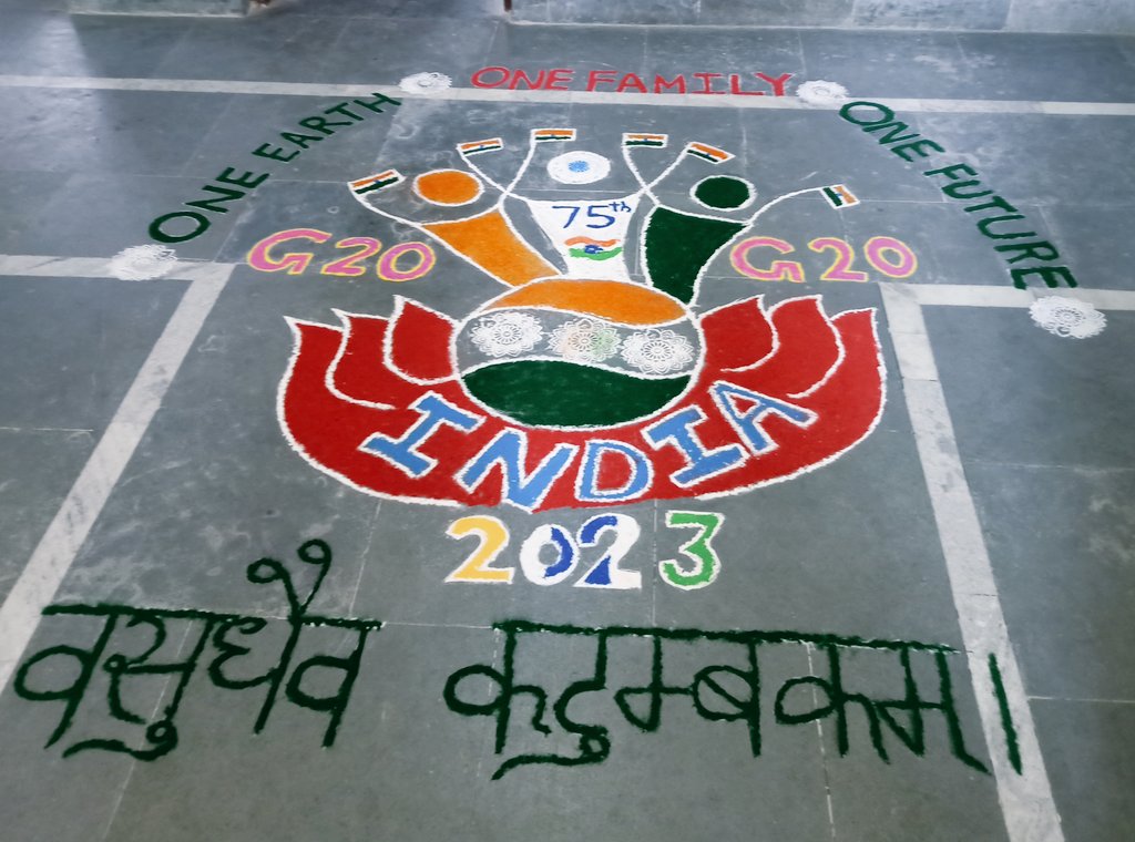 House Wise Rangoli Competition : Celebration of G20 & 75th Azadi Ka Amrit Mahotsav at Raj Rajeshwari College of Education
#BEdCollege
#DharmendraPradhan
#TeacherEducationProgram
#NarendraModi
#ministryofeducation
#NCTE