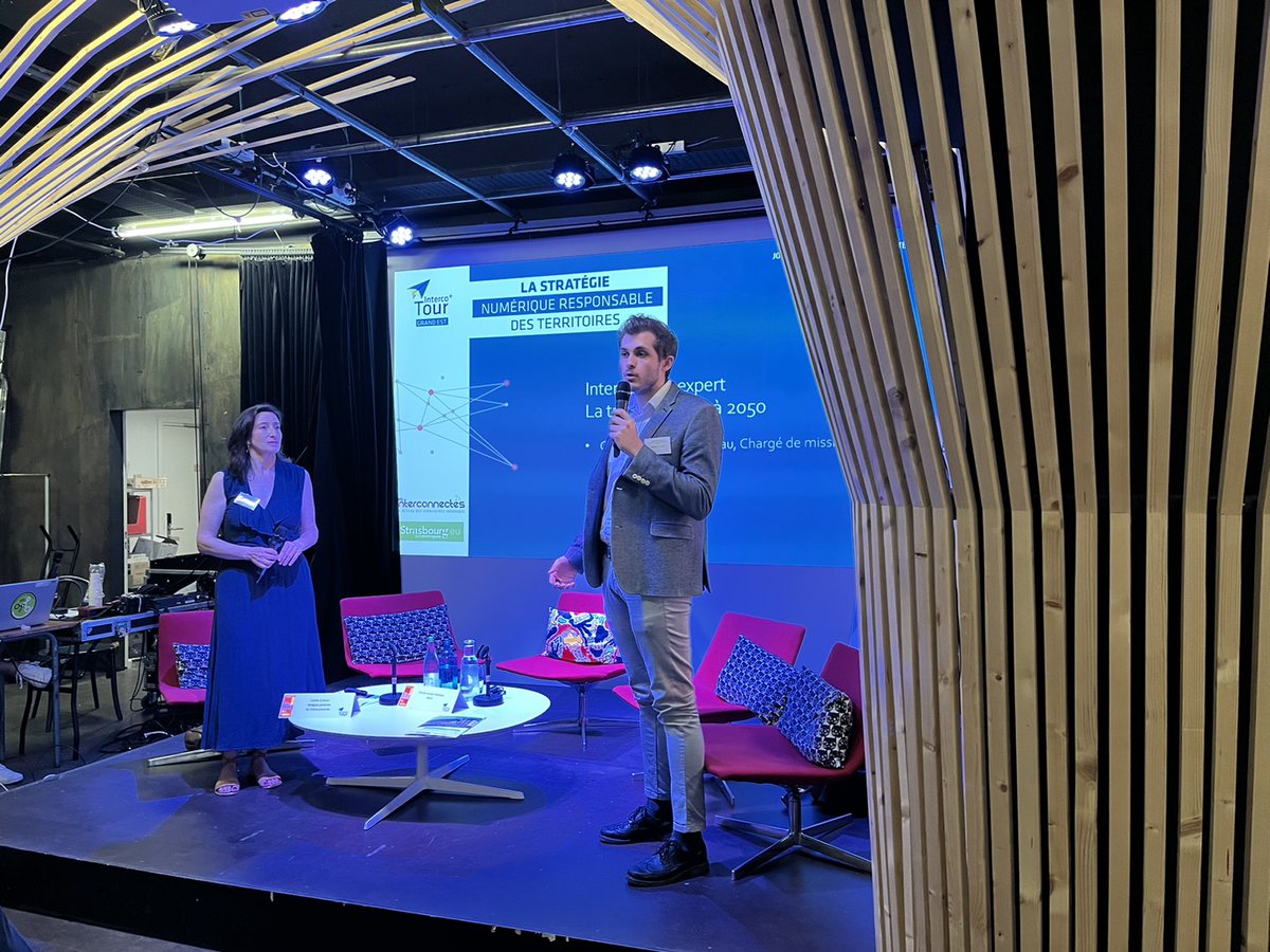 INTERCOnnectes's tweet photo. 🎙️ "Il s'agit de réfléchir collectivement à la place que l'on veut pour le numérique" #CharlesJoudonWatteau de l'@Arcep dans le cadre de l'#IntercoTOUR https://t.co/2pv5bKwoFB