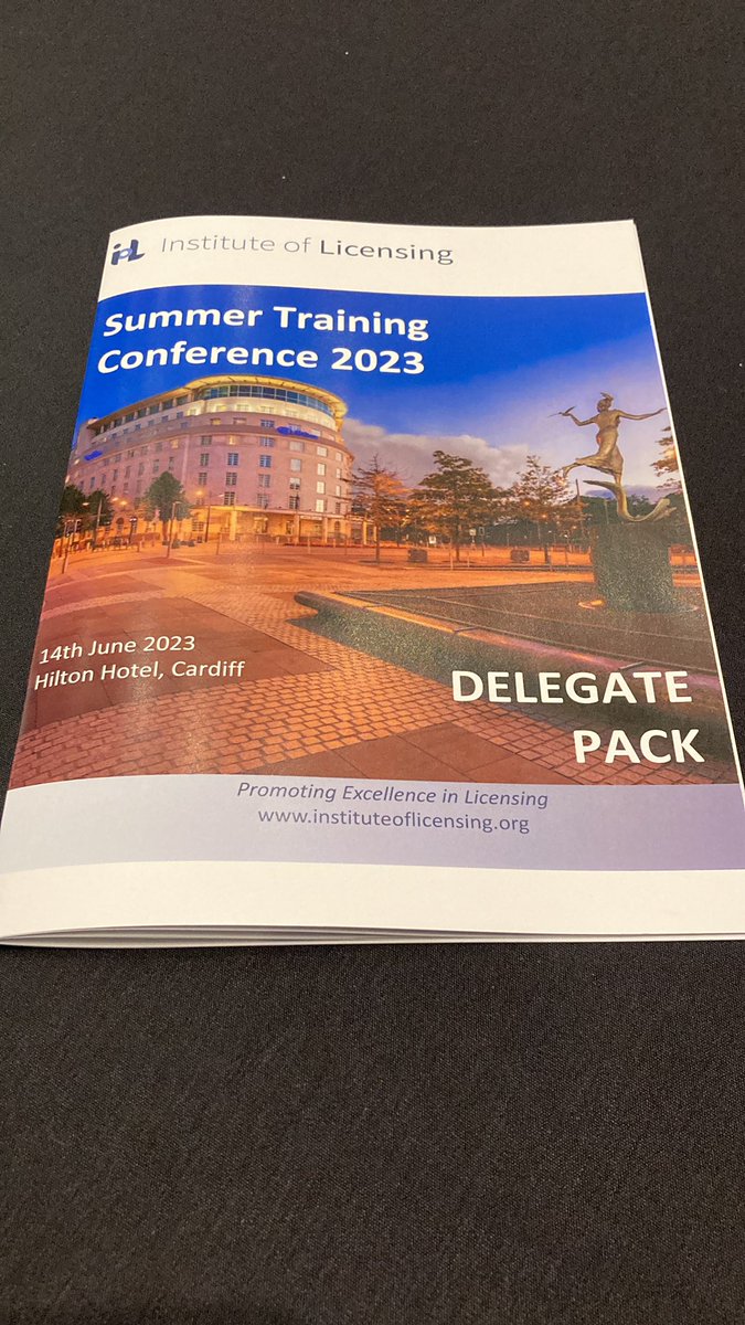 Licensing is everywhere, but today we are in Cardiff for the <a href="/Instoflicensing/">InstituteofLicensing</a> <a href="/iolevents/">IoL Events</a> Summer Training Conference. #NLW2023