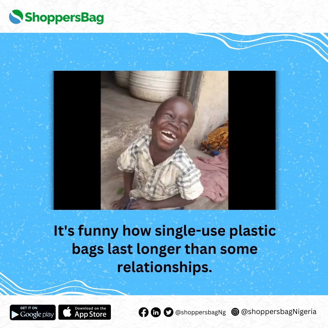 Single-use plastic bags are easily found in our environment,and they last longer than most items of greater value. 
An eco-friendly and reusable bag will always be the best option for our environment. 

 #shoppersbag #sustainableliving #newlifetstyle #ecoconscious #ecofriendly