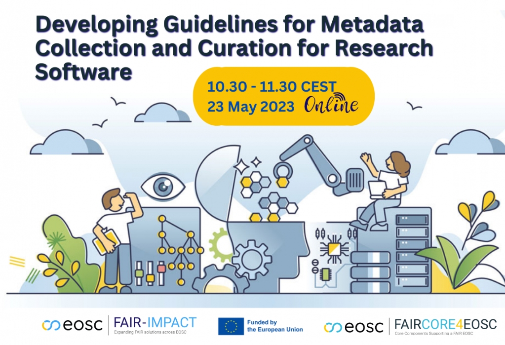Are you interested in #FAIRdata guidelines to collect & curate #metadata to archive, describe & cite #researchsoftware? We prepared a 1h webinar exactly on this😊Check the recording&download the slides to learn more!See our webpage🔎#openscience fair-impact.eu/events/fairimp…