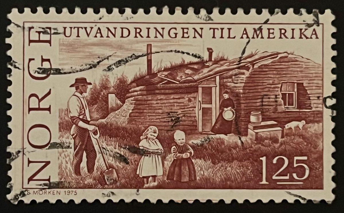 @Philatelovely 150 years of Norwegian emigration to America, 1975
#stamps #philately #Norway