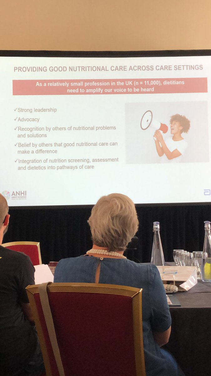 Such an important message from <a href="/AnneHoldoway/">Anne Holdoway</a> about tackling nutrition across care settings. Nutrition is EVERYONE’s responsibility in healthcare.