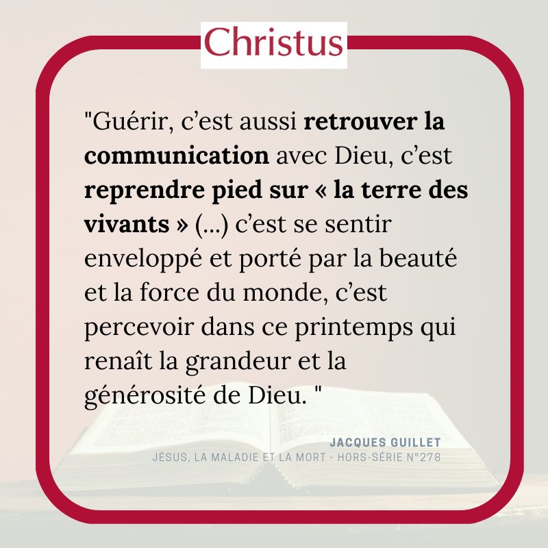La #maladie et la #mort tiennent dans les Écritures et dans l’#Évangile,comme dans la #vie de l’homme,une place considérable.
"Jésus, la maladie et la mort", de Jacques Guillet dans le nouveau hors-série de Christus "Avec la Bible, traverser les épreuves"👉revue-christus.com/numero/avec-la…