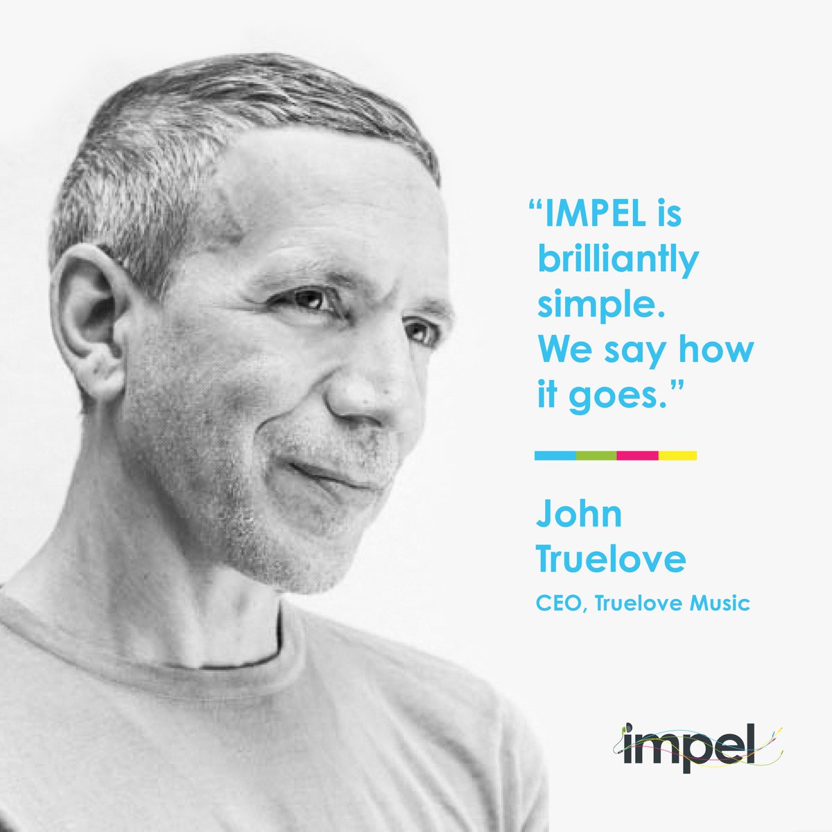 What our members say...<a href="/IMPELmusic/">IMPEL</a> 
<a href="/Truelove_Music/">Truelove Music</a>  #music #publishing
Independent strength. Major results.
impel-music.com/members