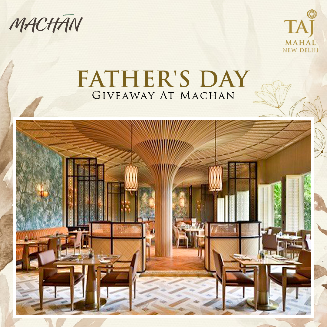 TajMahalHotel's tweet photo. Win a delightful lunch for you and your father at #Varq and #Machan on 18th June, Sunday.
To participate: 1️⃣ Follow Taj Mahal New Delhi on Twitter 2️⃣ Tag two friends in the comment section who must be following #TajMahalNewDelhi.
Two winners to be announced via DM on 17th June https://t.co/C4XKMqWq27