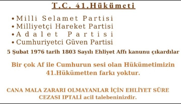 Bu zulme son verelim #EhliyetAffı gelsin artık ölüyoruz geçinemiyoruz 1 defa ehliyet iadesi istiyoruz. 
<a href="/RTErdogan/">Recep Tayyip Erdoğan</a> <a href="/AliYerlikaya/">Ali Yerlikaya</a> @ErbakanFatih
Sergen 15 Temmuz Şehitler Köprüsü'nde Dışişleri Bakanı Hakan Fidan Arda Güler #deprem Cumhurbaşkanlığı Kabinesi Kızın Afgan Atatürk' e