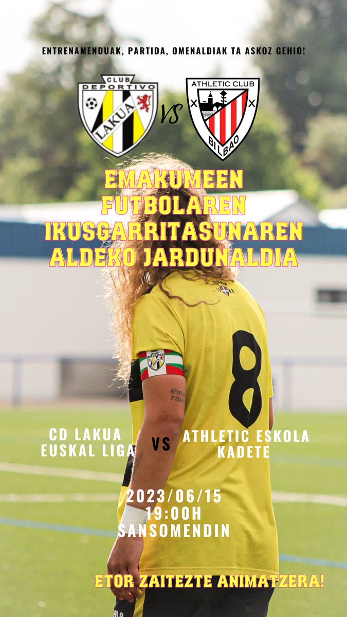 mailara22's tweet photo. Emakumeen futbola hazteko prest dago, baina horretarako merezi duen ikusgarritasuna eman behar diogu!

GORA EMAKUMEEN FUTBOLA! 💜⚽ https://t.co/Kfte7vIZ3T
