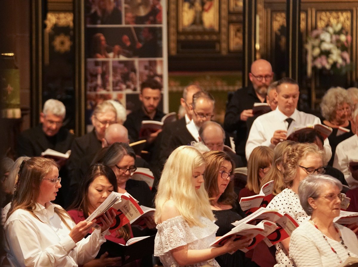 Our Come-&-Sing choir, the Prescot Festival Chorus, meets tonight to rehearse Vivaldi's much-loved Gloria for Saturday's choral concert, when they'll be joined by the world-renowned Liverpool Metropolitan Cathedral Choir. Photos (2022): Alan Humphreys Photography