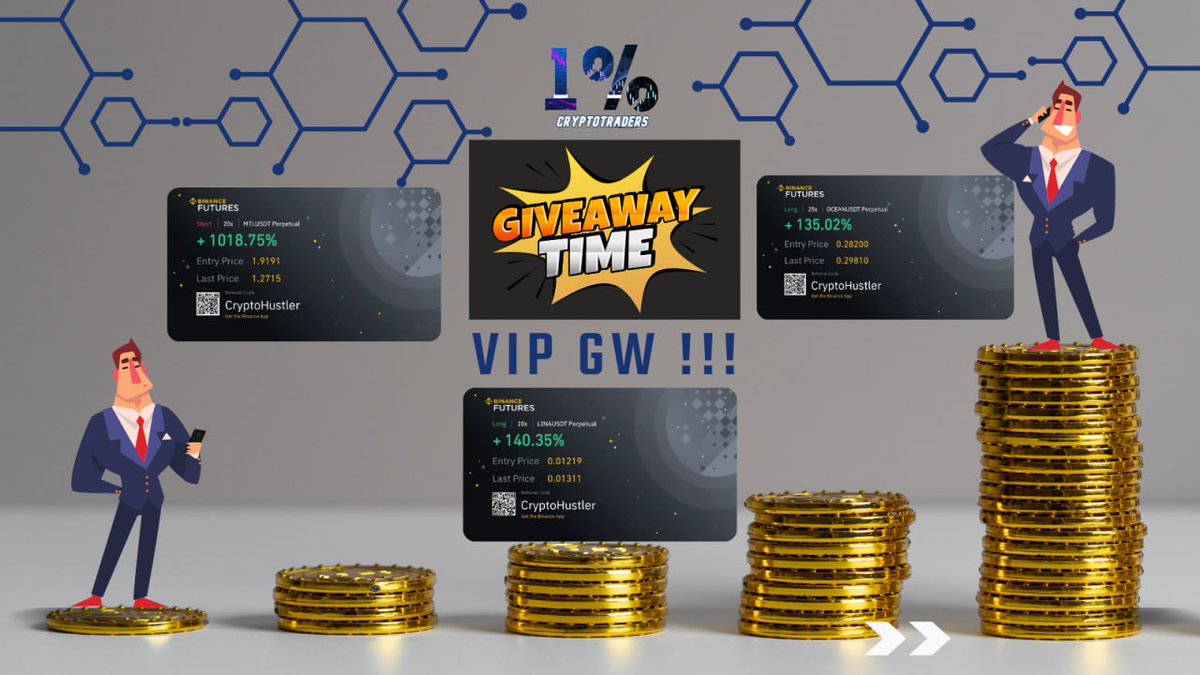 1_CryptoTraders's tweet photo. 🎁GIVEAWAY🎁 
🎖️VIP GROUP🎖️

What you get in VIP group
- V.I.P info channel (fundamental)
- V.I.P signals (futures and spot)
- V.I.P profits ( our profits)

🎉Steps to join GW🎉
1. Like and retweet this post
2. Join https://t.co/JNRyyrHXk2
3. Follow https://t.co/uaiAMuh5mV https://t.co/3Kqom8VtgL