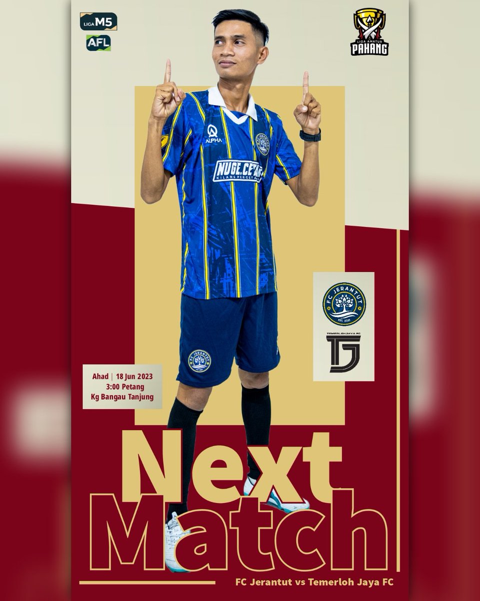 Our next match for Pahang Amateur League.

#BeraniBermimpi
#FCJ