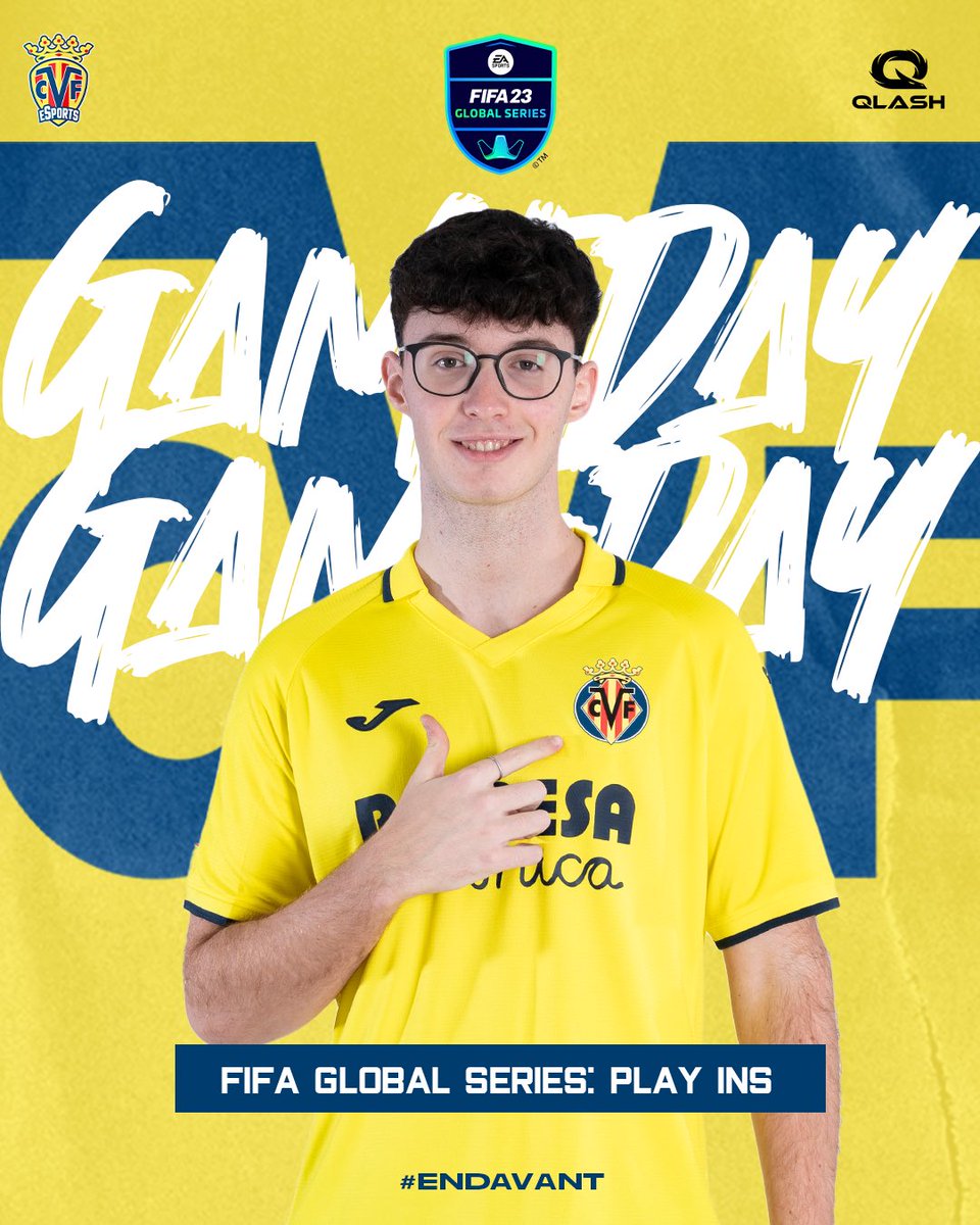 🤯 Toca hacer la épica @AdriCifuentes_ Tenemos de nuevo los PLAY-INS de FIFA para conseguir una de esas 4 plazas para los playoffs del mundial. 🚨 Empezamos a las 12:00. #Endavant 💛 #VamosQLASH 🐉 @VillarrealCF