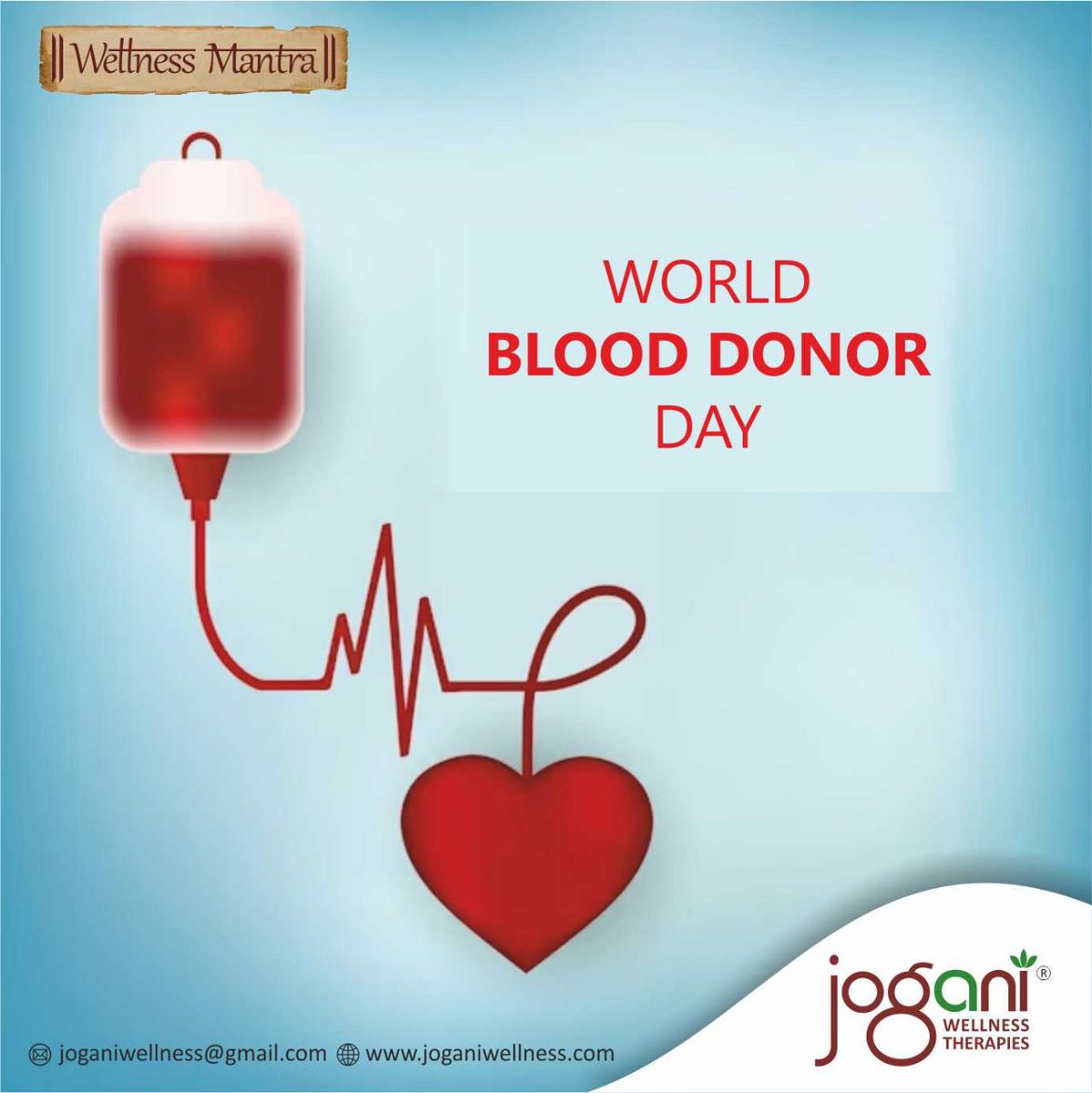 jogani_wellness's tweet image. On #WorldBloodDonorDay salute everyone who donate blood regularly and urge all to join the noble cause.
#blooddonation #jogani