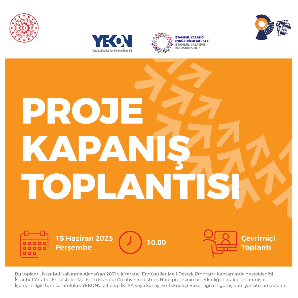 yekonorg's tweet photo. YEKON'un, İstanbul Kalkınma Ajansı’nın 2021 yılı Yaratıcı Endüstriler Mali Destek Programı kapsamında desteklediği İstanbul Yaratıcı Endüstriler Merkezi (Istanbul Creative Industries Hub) projesi tamamlandı.

Proje kapanış toplantısında sizleri de aramızda görmek isteriz.🙌🏻 https://t.co/OsUaFjQ31Q