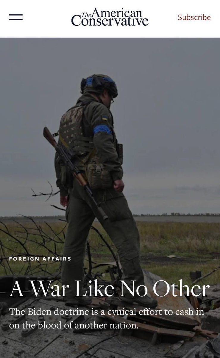 🇺🇲🇺🇦«Небывалая война»: Вашингтон реализует на Украине «доктрину Байдена» - разрушив страну в сражениях «до последнего украинца», заработать на восстановлении.

«Доктрина Байдена - циничная попытка заработать на крови другой нации. Джо Байден создал для США не имеющую аналогов 🔻