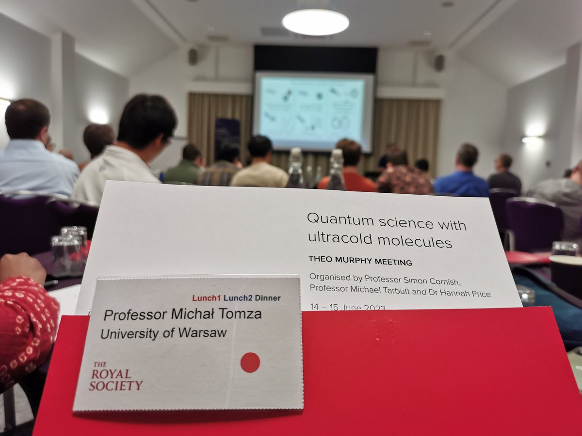 Tomza Group on Quantum Molecular Systems (@quantmol) on Twitter photo This week we are at the Quantum science with ultracold molecules meeting organized by Profs. <a href="/SimonLCornish/">Simon Cornish</a>, Tarbutt, and Price with the Royal Society <a href="/RoyalSociety/">The Royal Society</a> near London This week we are at the Quantum science with ultracold molecules meeting organized by Profs. <a href="/SimonLCornish/">Simon Cornish</a>, Tarbutt, and Price with the Royal Society <a href="/RoyalSociety/">The Royal Society</a> near London