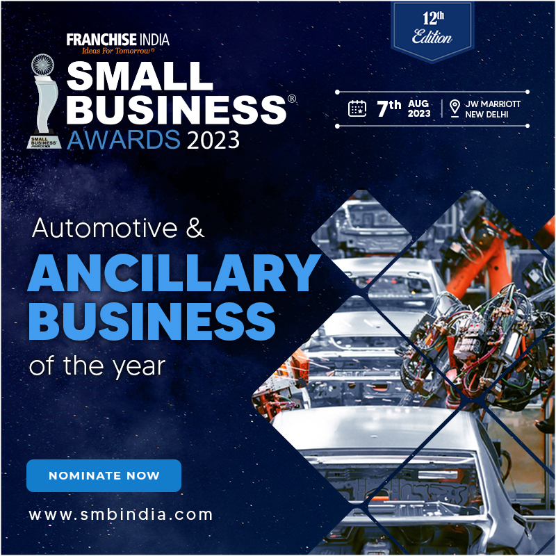 Ignite your success in the automotive industry! Nominate your exceptional business for 'Business of the Year' at Small Business Awards 2023.

Nominate now: smbindia.com

Date: 7th August, JW Marriott, New Delhi

#smallbusinessawards2023