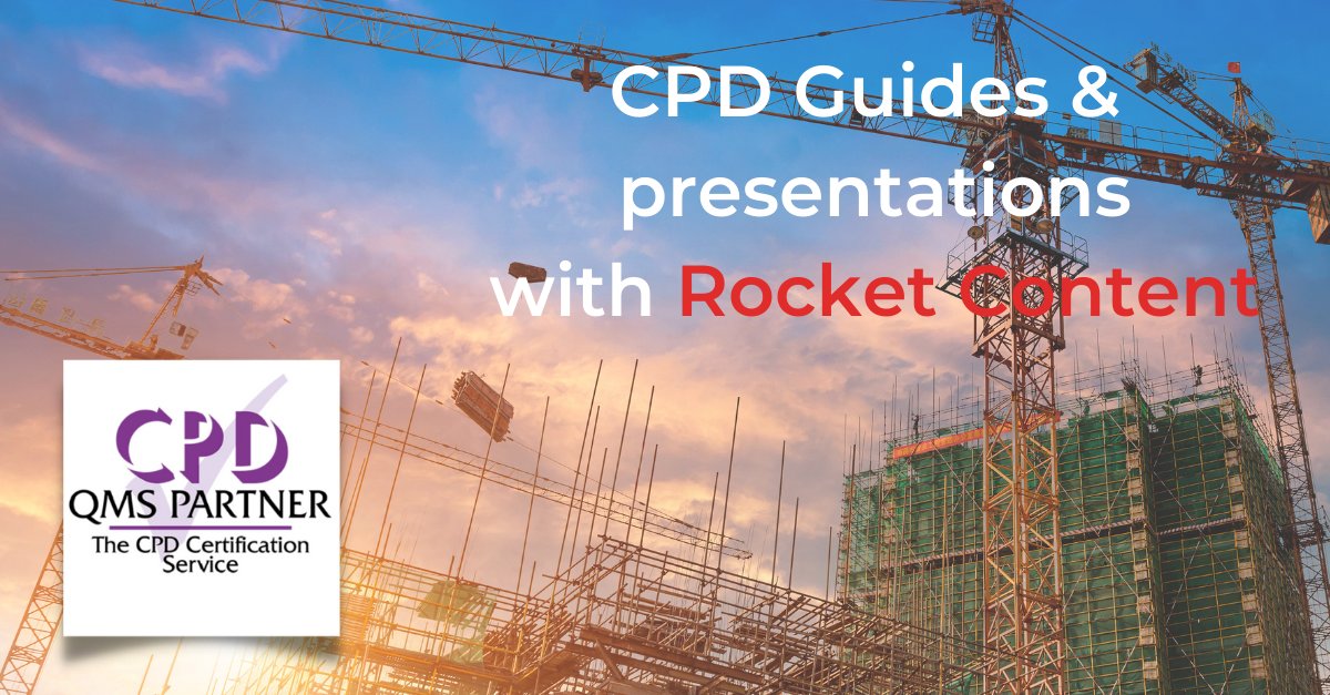 If you want to create CPD-certified content for construction or building services customers, Rocket Content can help because we know your industry. ow.ly/ewyK50FzxgK #thoughtleadership #constructionmarketing #buildingservicesmarketing