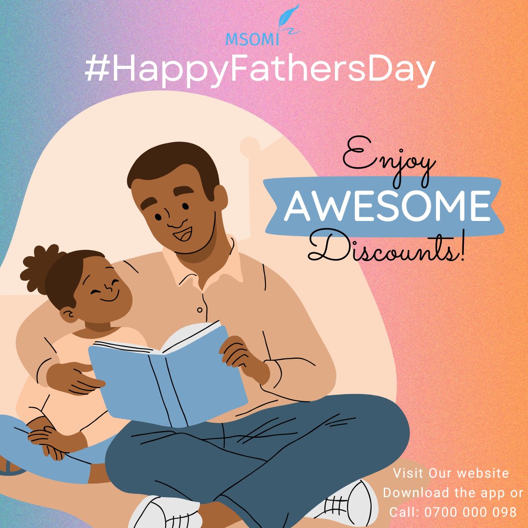 Celebrate Dads this #fathersdayweek Order latest selection of books for the perfect Father's Day gift from us.
 Shop now and make this #FathersDay2023 truly unforgettable!❤️
Link in bio. #msomiafrica #learnwithus #booksbooksbooks #literarylife