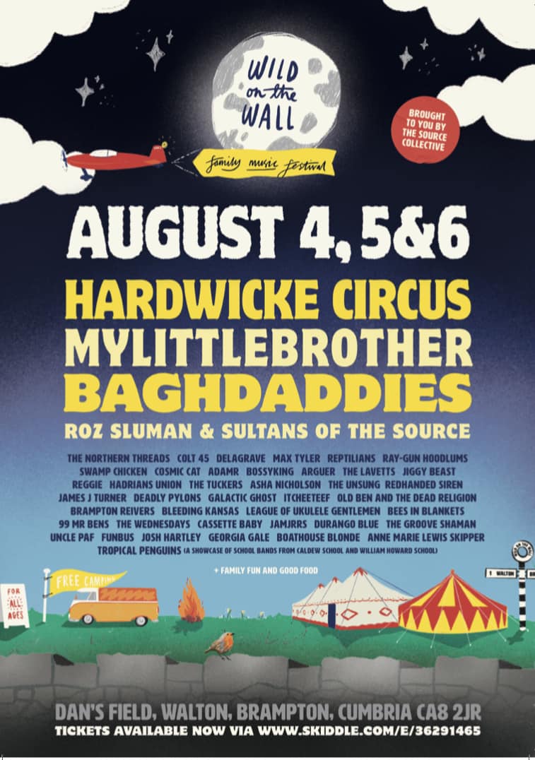 The #WildOnTheWall #MusicFestival returns from Friday 4 to Sunday 6 August.
 
In this long, fun-packed weekend, there will be plenty of #activities, great food and drink on site and #entertainment for all the #family - tinyurl.com/2p99r3dv
 
#Carlisle #Cumbria #music #festival