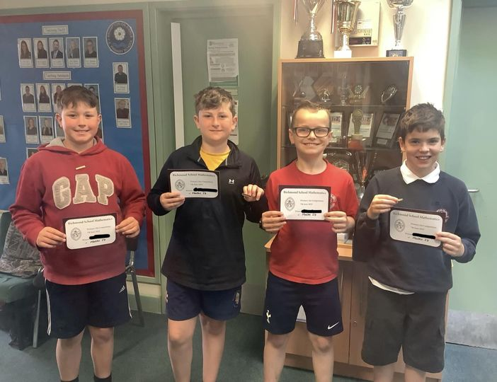 BOSCEPrimary's tweet image. Maths 24 winners