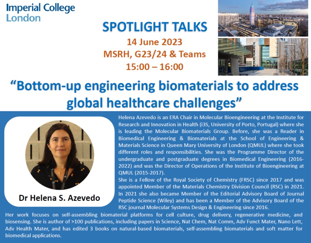 Happy to showcase our work @i3S_UPorto & @MOBILIsE_EU today @ImperialChemEng ! Thanks to @luci_lombardi for the invitation and organizing the seminars! #bioengineering