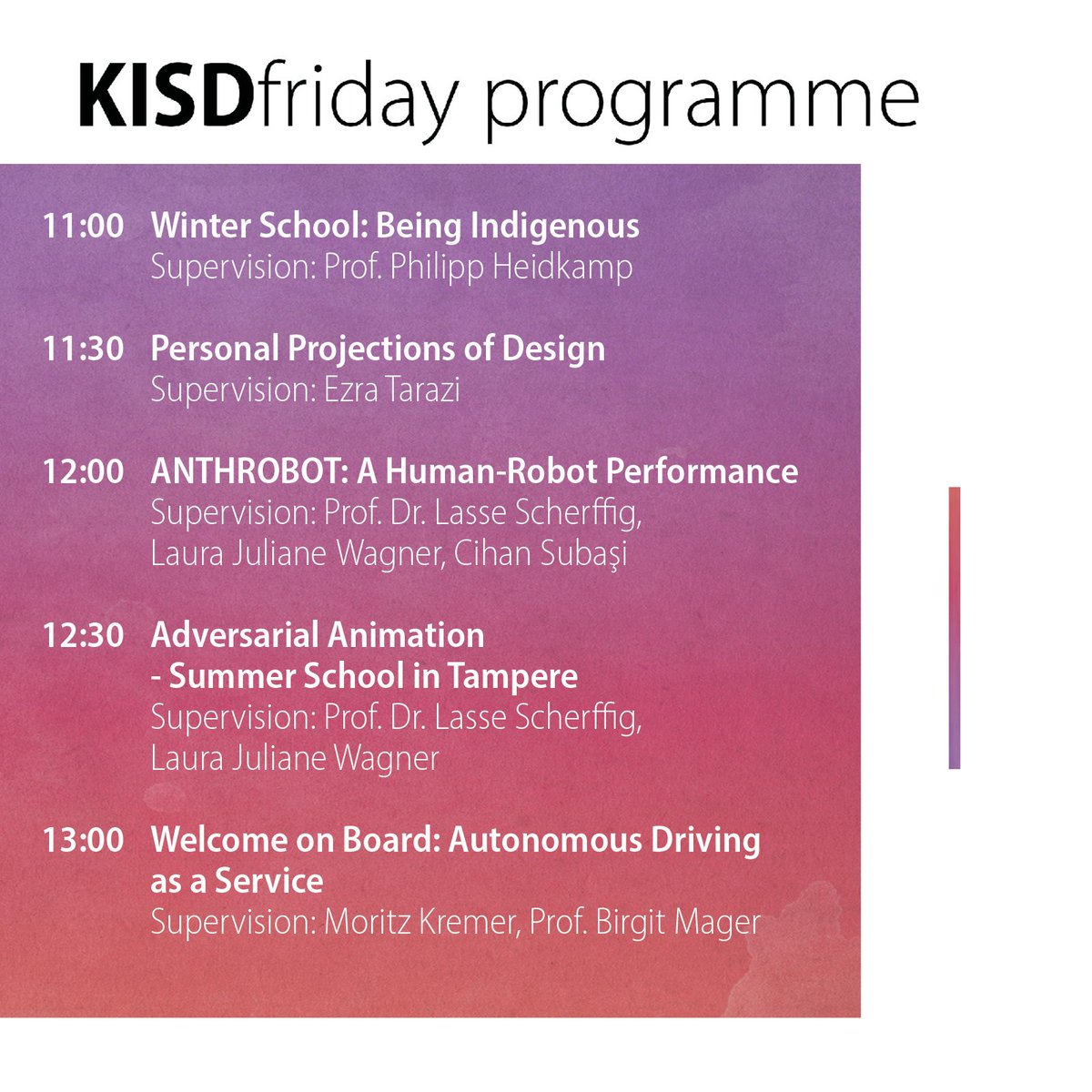 We’ve got Friday Presentations tomorrow! Take your chance, bring a friend and enjoy the projects that took place in the last weeks. Hope to see you there!