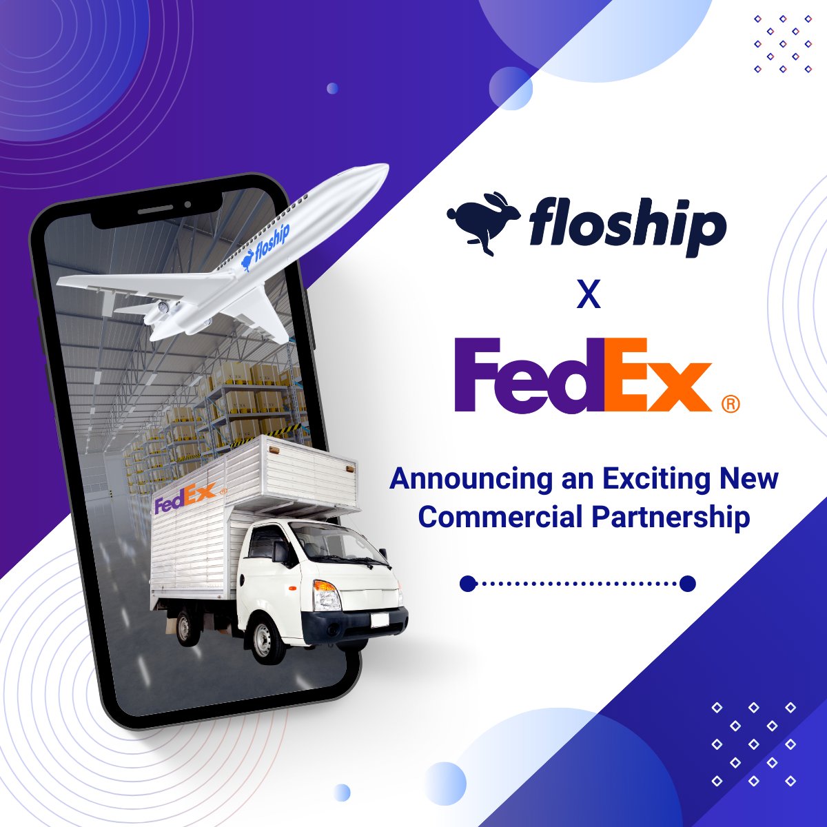 Exciting news 🚀Today, Floship &amp; FedEx are pleased to announce the formation of a commercial partnership that will deliver what's next for e-commerce.

Read the full story below 👇🏻

hubs.la/Q01Tt3rl0