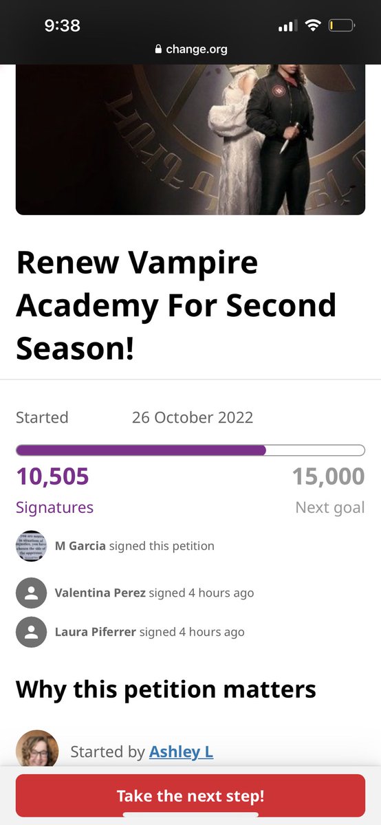 Cute it’s purple now!! 10,500+ #SaveVampireAcademy #VampireAcademy