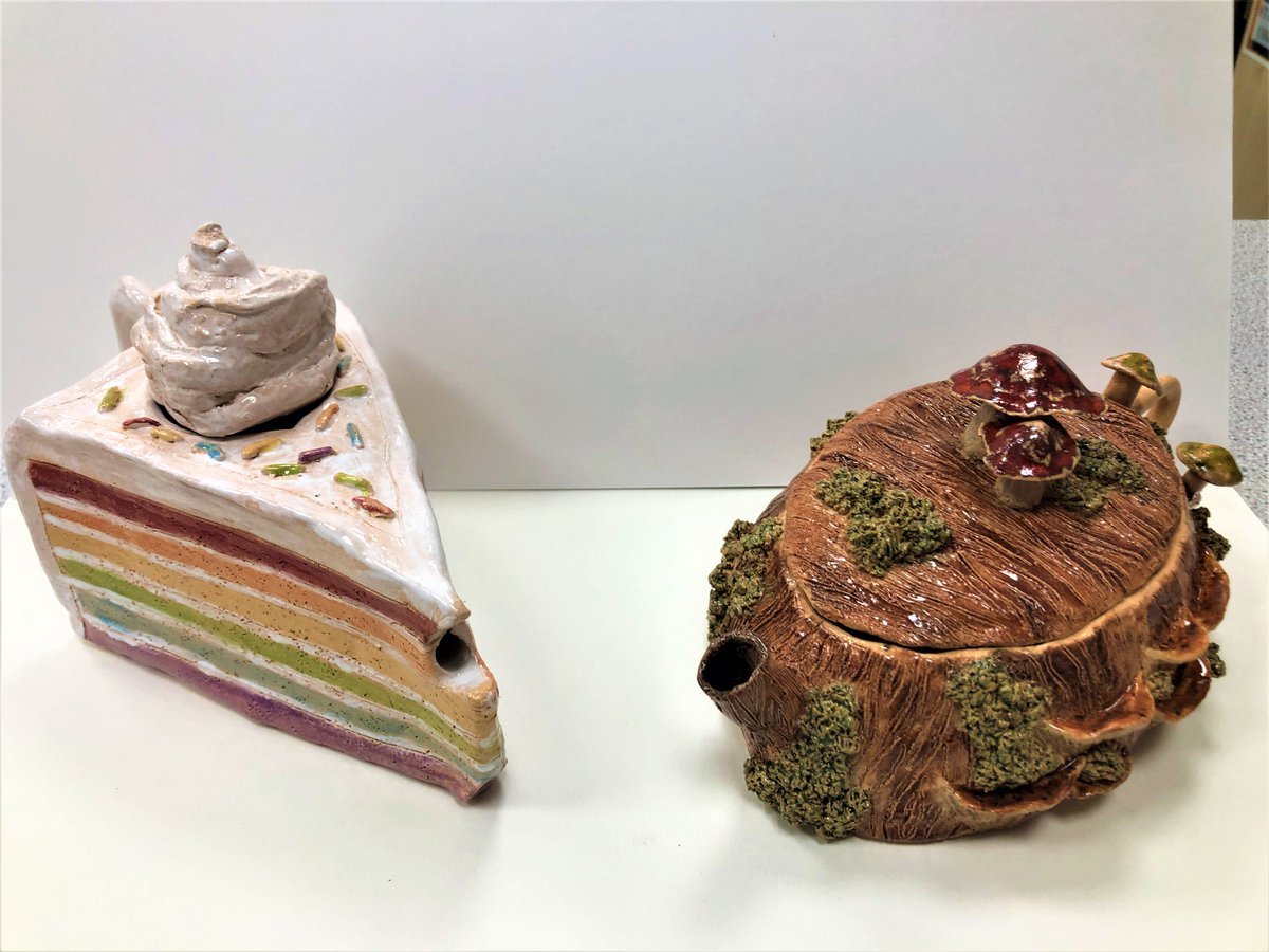 KGS_Art's tweet image. Time for a tea break? 
Two wonderful 3rd Year tea-pot examples 🤩🫖
@KGS1561 #ceramics #teapots
