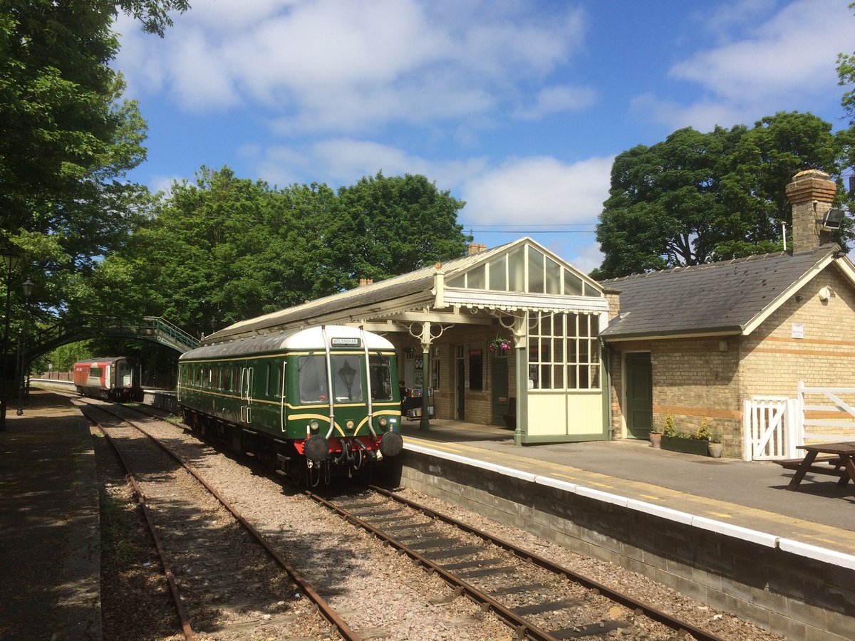 All aboard! ☀️🌳☀️🌳☀️🌳☀️
Trains are running between Stanhope and Wolsingham today using the Class 122 ‘bubble car’.

Trains depart Stanhope at 11:00, 13:00 and 15:00 and Wolsingham at 11:30, 13:30 and 15:30, calling at Frosterley and Kingfisher Halt.

Trust shop and café open