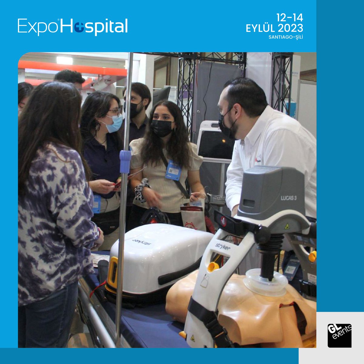 gleventstr's tweet image. Güney Amerika'nın en kapsamlı ve lider sağlık fuarlarından olan Expo Hospital, 12 - 14 Eylül 2023’te Şili’nin Santiago kentinde gerçekleşecek.

Detaylı bilgi için 👉 exhibitions.turkey@gl-events.com

expohospital.cl/en

#glevents #gleventsexhibitionsturkey #ExpoHospital