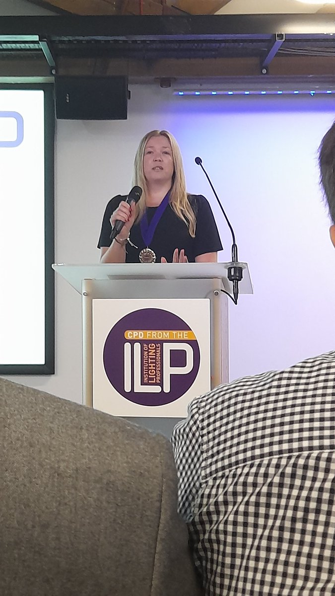 Congratulations to Rebecca as <a href="/the_ilp/">The Institution Of Lighting Professionals</a> president who is giving her presidential address at the ILP summit @WSP_UK