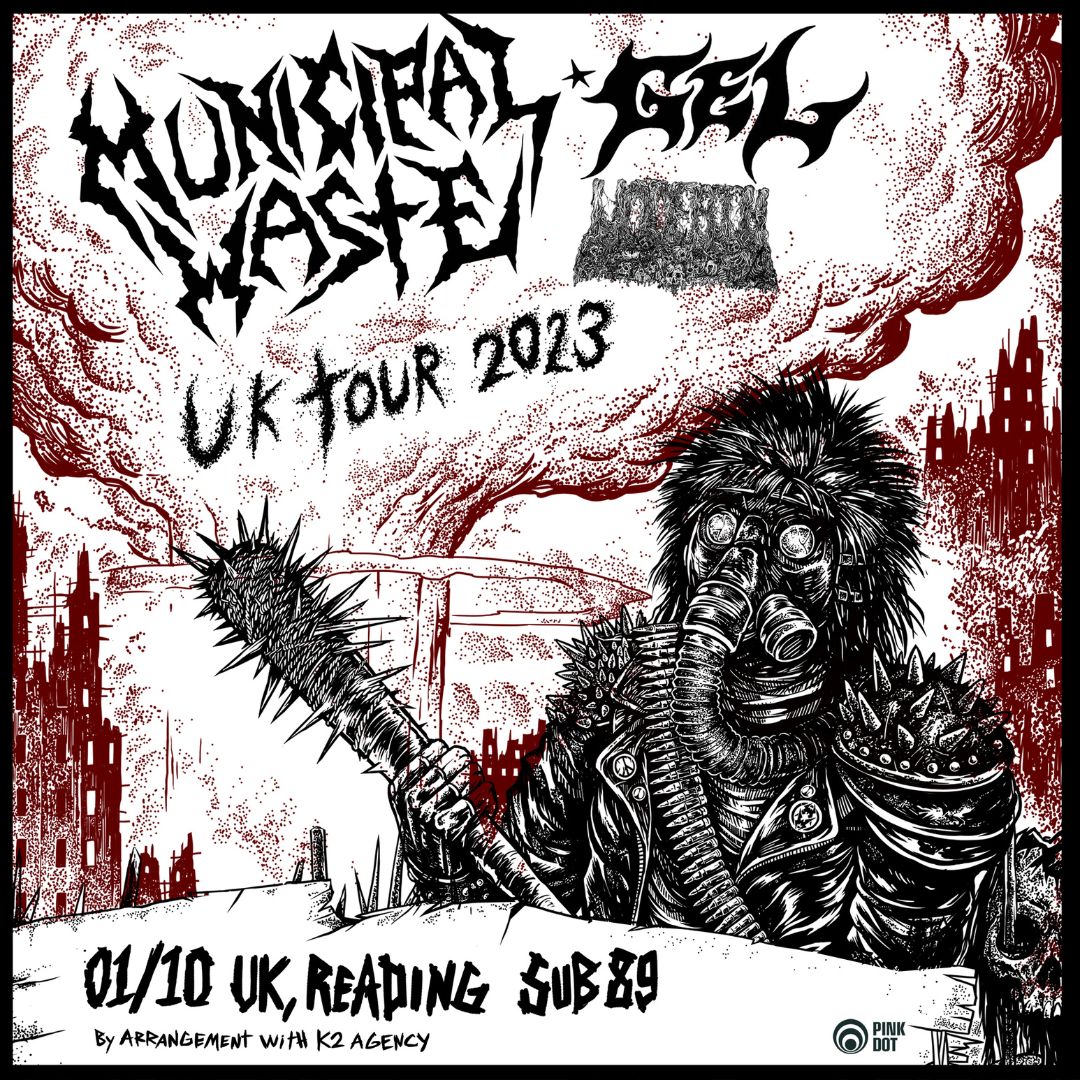 Tickets are now on sale for thrash-punk band MUNICIPAL WASTE who play SUB89, Reading October 1st! 🔥

Tickets 👉bit.ly/MUNICIPA23