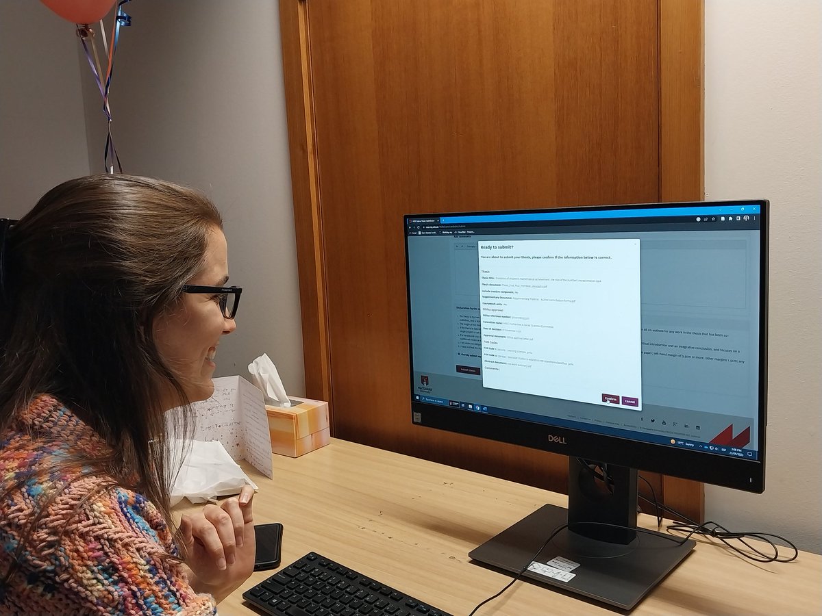 Rebecca Bull (@rebeccabull3) on Twitter photo Congratulations to <a href="/carolaruizh/">Carola Ruiz</a> on pressing the thesis submit button - an awesome doctoral student! 🥳 Congratulations to <a href="/carolaruizh/">Carola Ruiz</a> on pressing the thesis submit button - an awesome doctoral student! 🥳